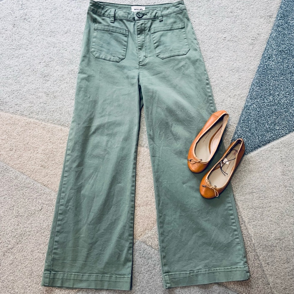 ROLLA’S Olive Flare Me Again Jeans